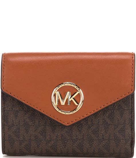 red and brown michael kors wallet|michael kors signature wallet brown.